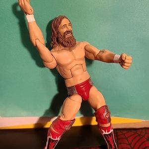 135726 Mattel WWE Elite Daniel Bryan Series 38 2012 Missing T-Shirt. Blue box 97